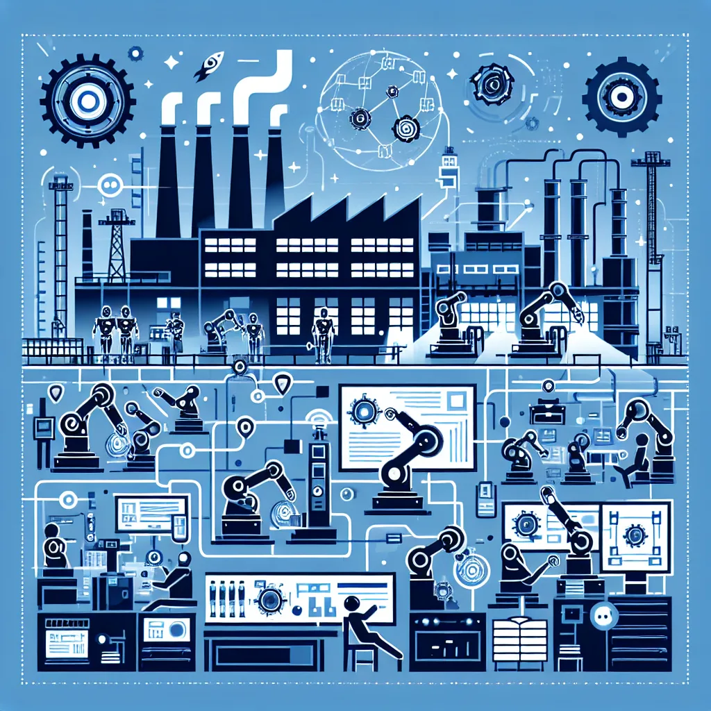 Diagram illustrating M2M Automation Systems and Process Control in the context of Industry 4.0 and Manufacturing