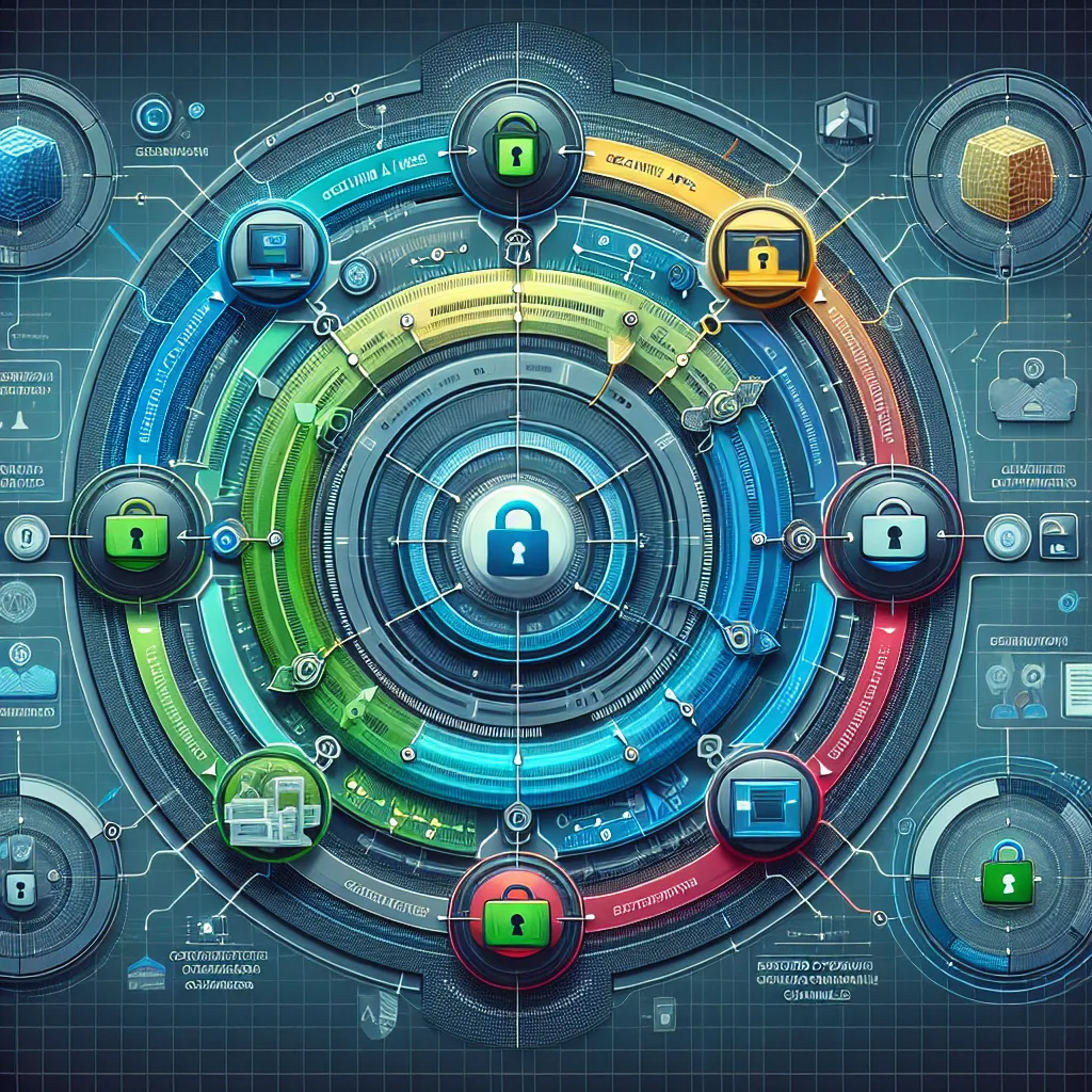 Technical diagram showing M2M credential lifecycle with color-coded API keys, tokens, and certificates in secure vaults