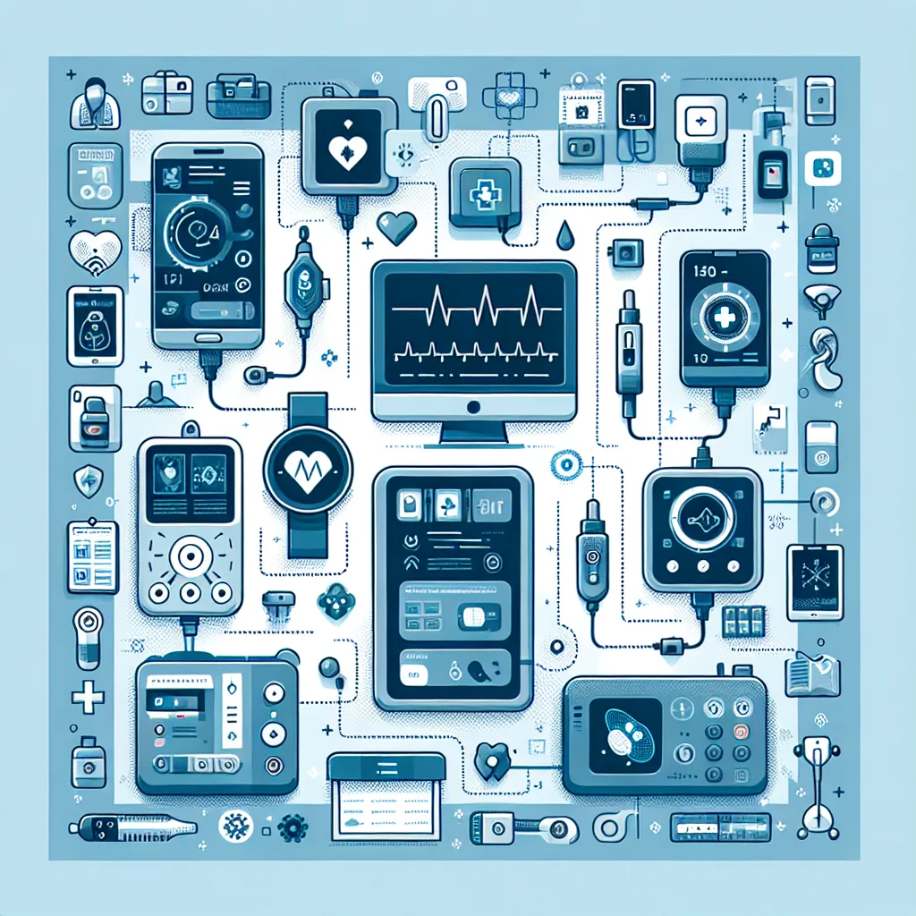 Diagram illustrating Remote Patient Monitoring Systems and Applications in the context of Healthcare and Remote Monitoring