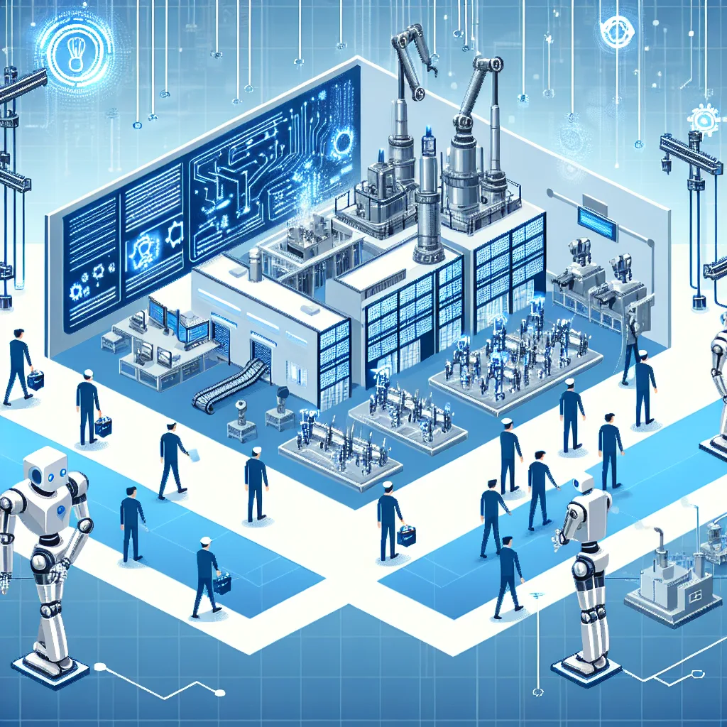 Diagram illustrating AI-Powered Automation in Manufacturing in the context of Industry 4.0 and Manufacturing